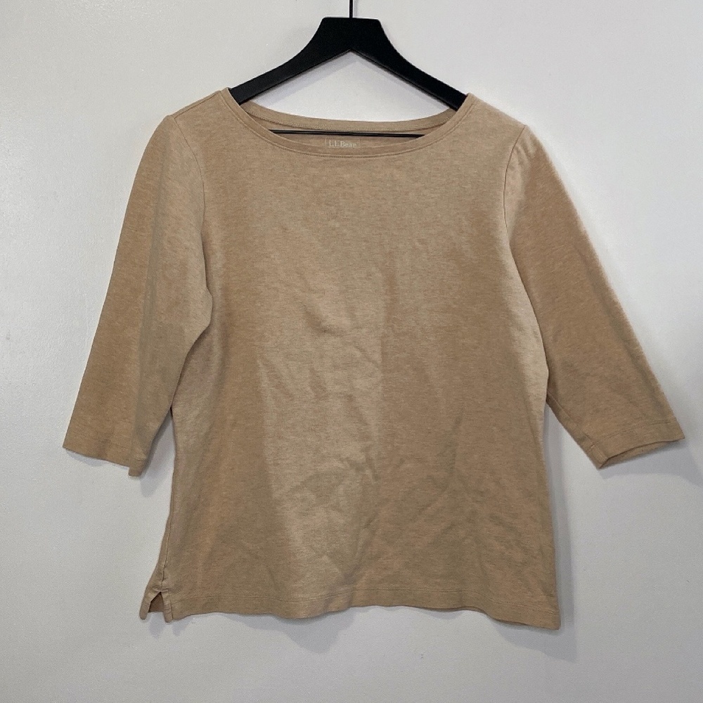 L.L. Bean Half Sleeve Scoop Neck Shirt